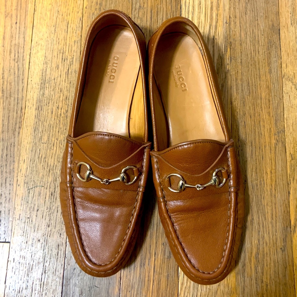 Ladies Vintage Gucci leather Loafers